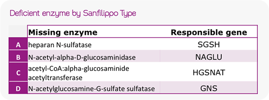 SCF-Enzyme-Deficiency-Types-Table