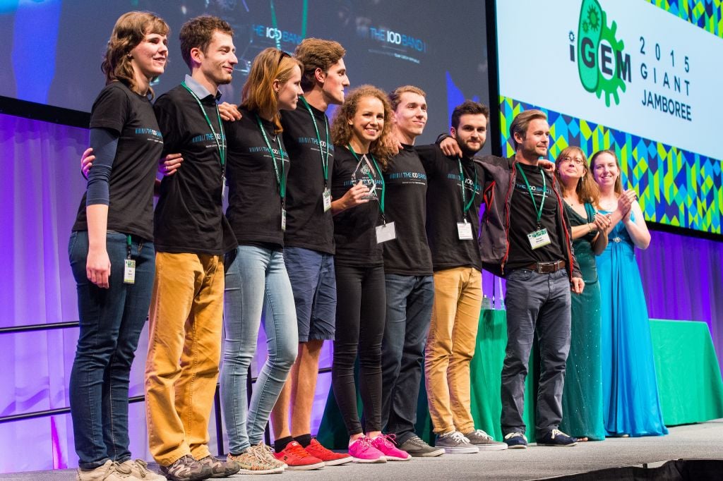 Team Czech Republic are the first iGEM team from their country and have won 1st Runner up with their 'IOD Band' Proejct (Credit: iGem Foundation & Justin Knight)