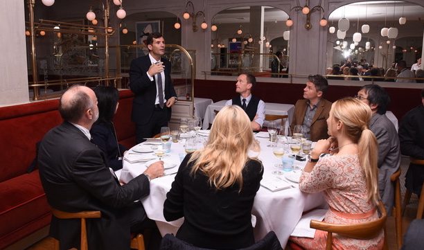 Andre Choulika, Cellectis' CEO, hosting the dinner