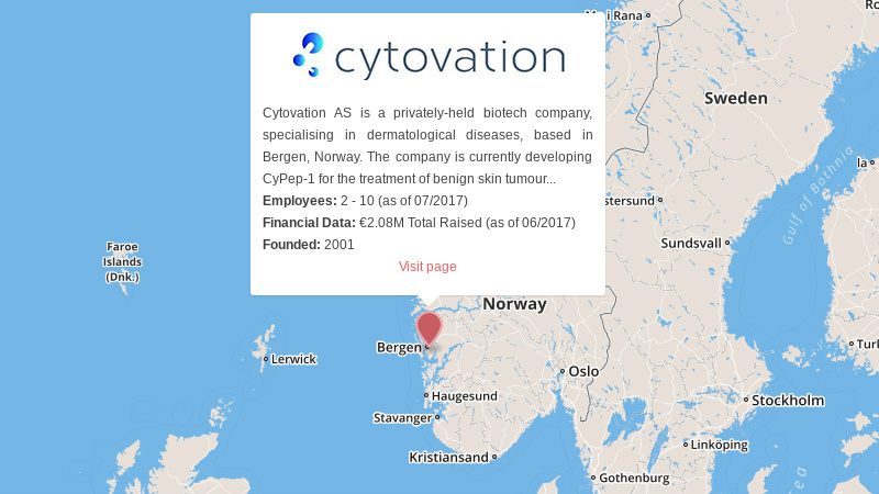 Cytovation Norway biotech warts