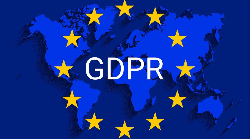 GDPR, world map, Europe, EU