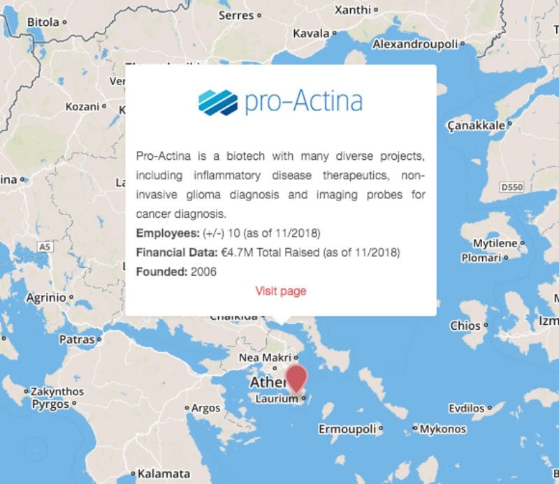 Proactina greece map brain cancer