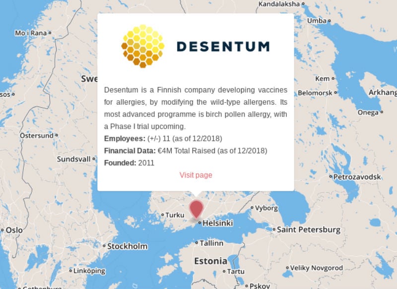 Desentum Finland Allergy vaccine hay fever