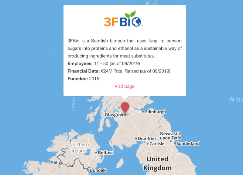 3fbio meat substitute mycoprotein glasgow scotland