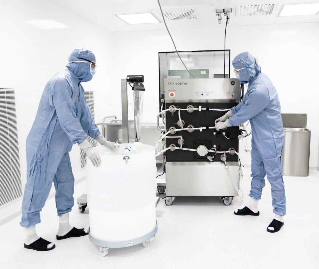 ÄKTA readyflux TFF at Biovian's GMP Viral Vector manufacturing facility