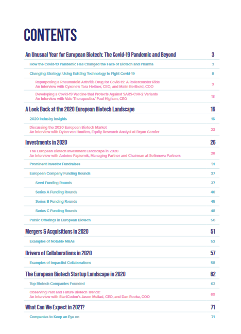 European biotech industry report 2021 3 1